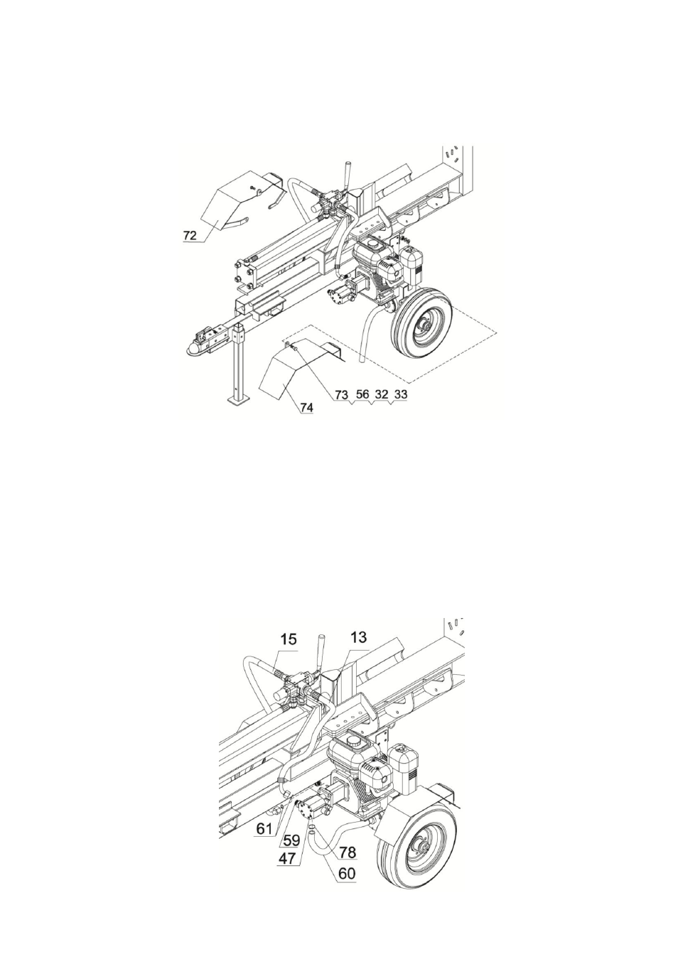 Step 8, Attach wheel fenders, Step 9 | Attach hydraulic hoses | WEN YTL23308 22Ton Log Splitter User Manual | Page 10 / 23