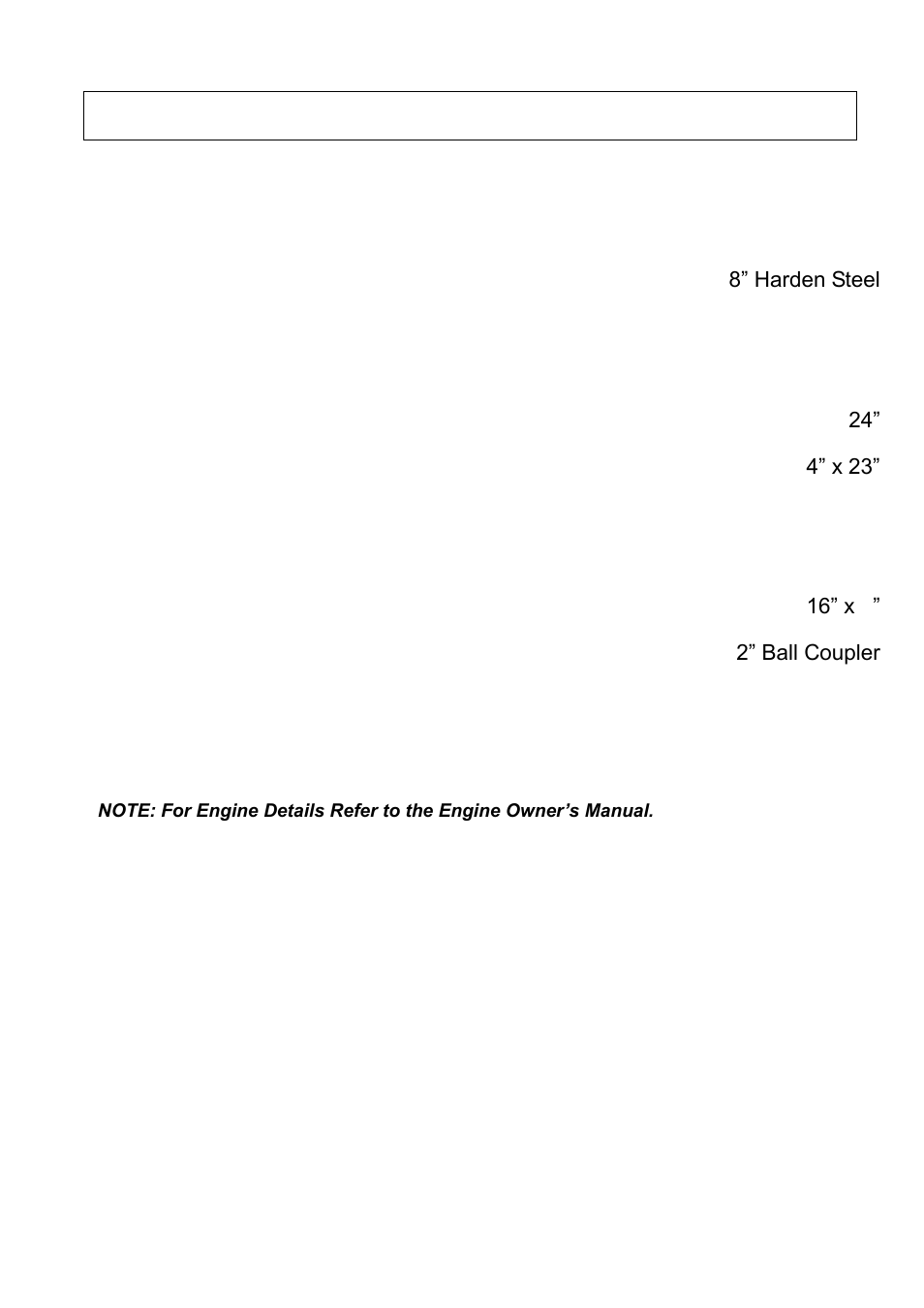 Specifications | WEN YTL23308 22Ton Log Splitter User Manual | Page 19 / 23