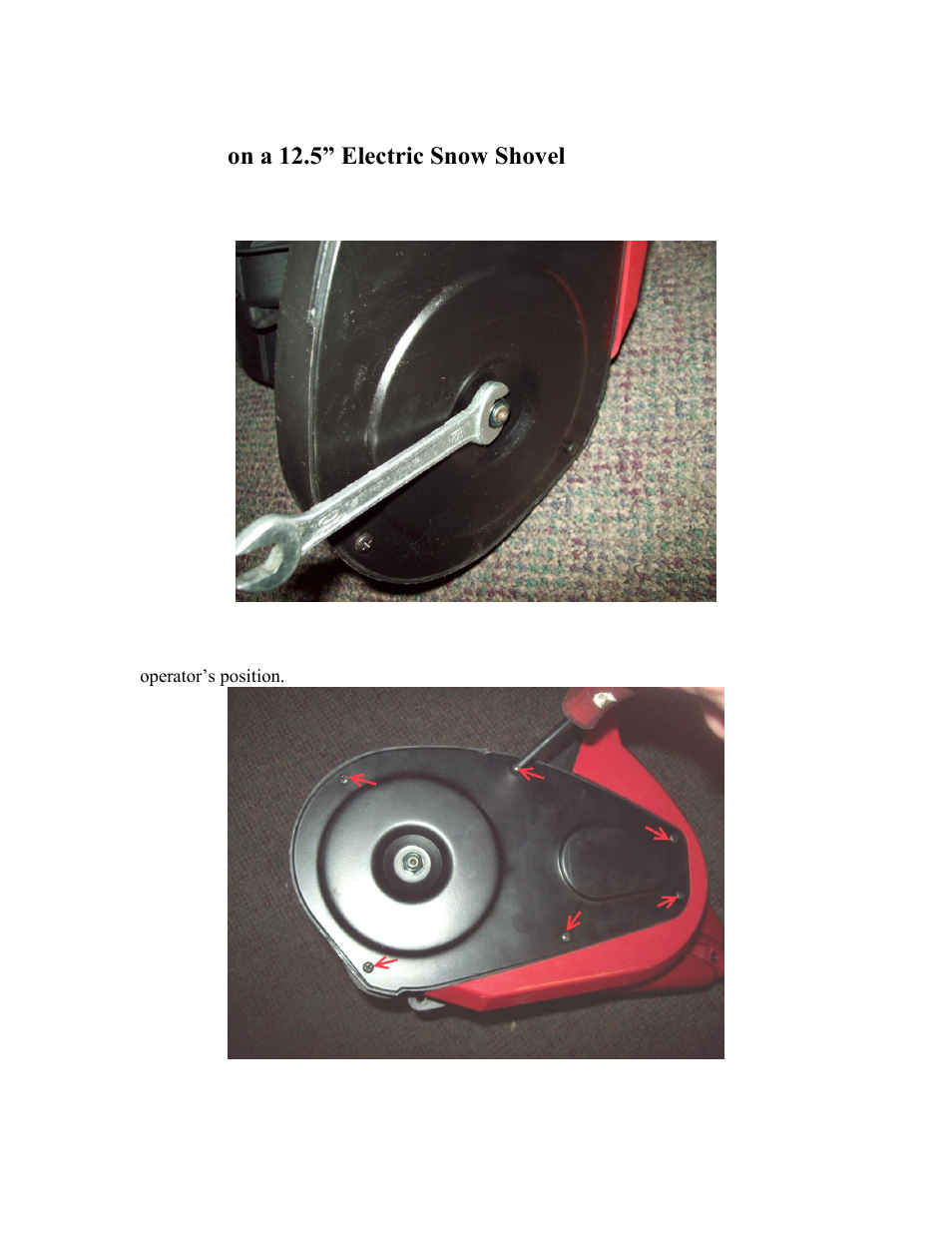 WEN 56660 9 AMP Snow Shovel Drive Belt Installation User Manual | 6 pages