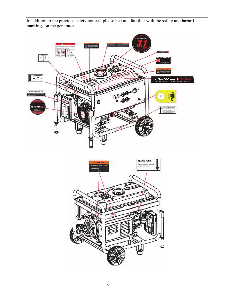 WEN 56405 Power Pro 4050 Watt User Manual | Page 10 / 40