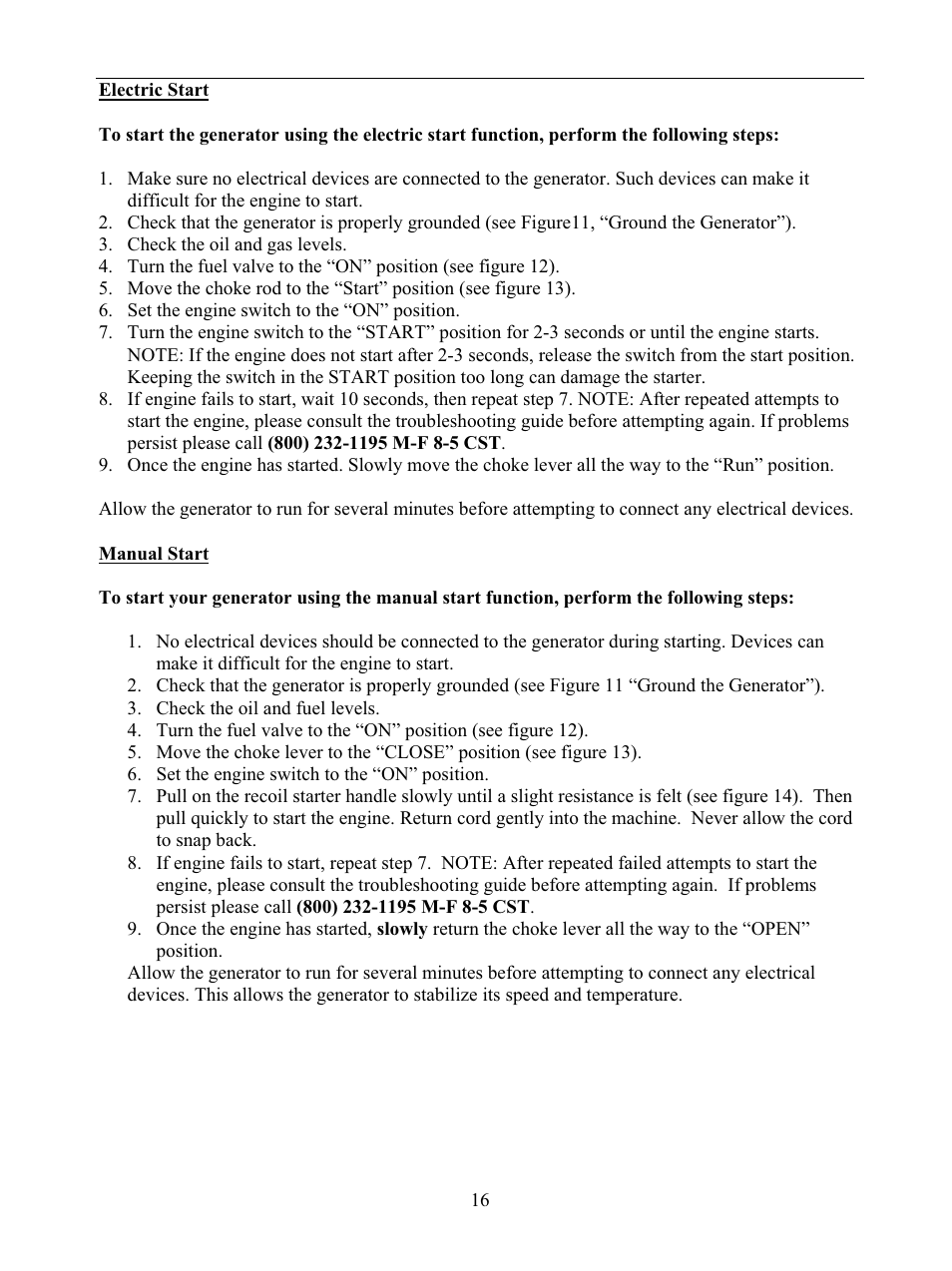 WEN 56877 9000 Watt Electric Start User Manual | Page 19 / 40
