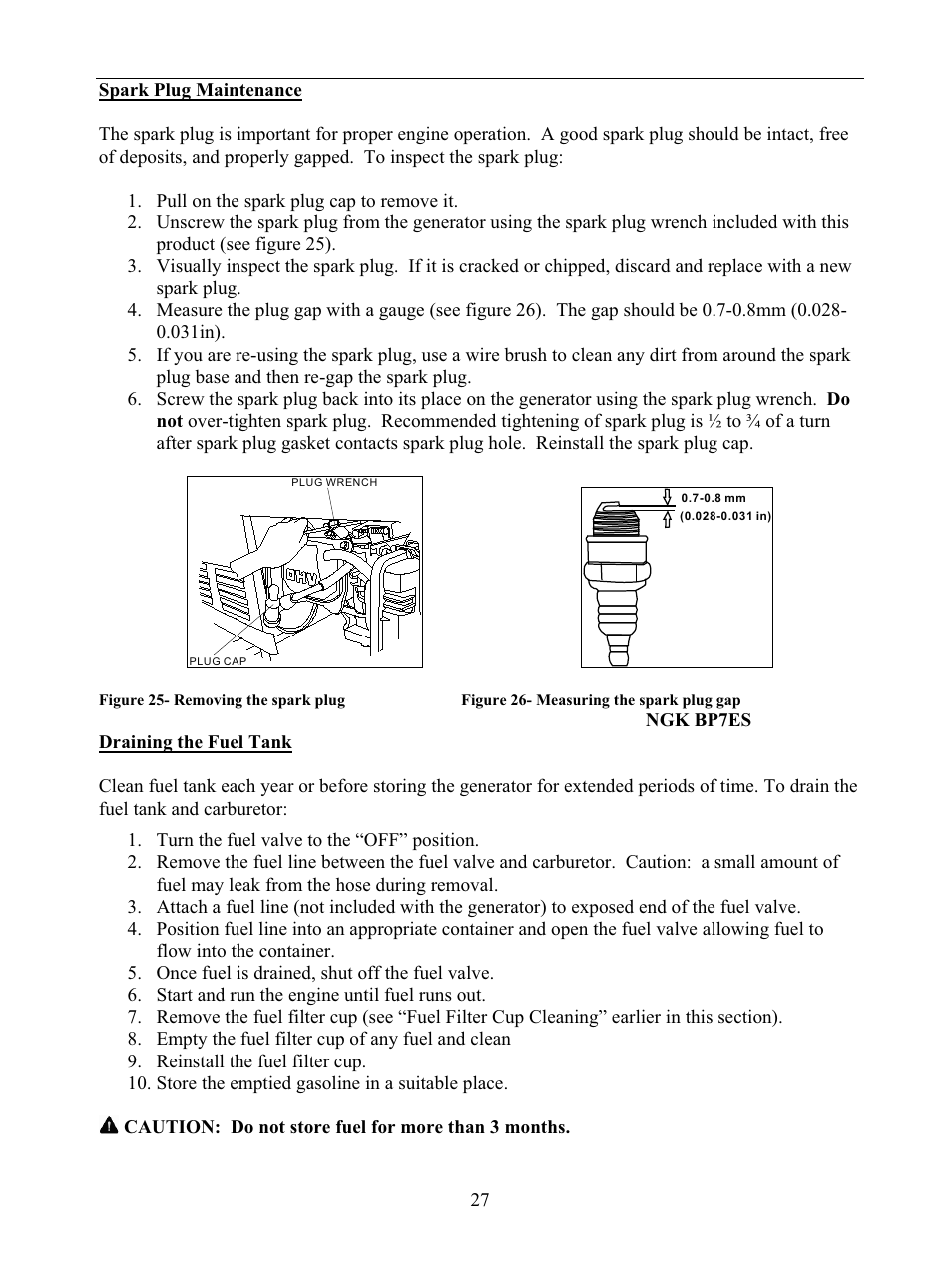 WEN 56877 9000 Watt Electric Start User Manual | Page 30 / 40