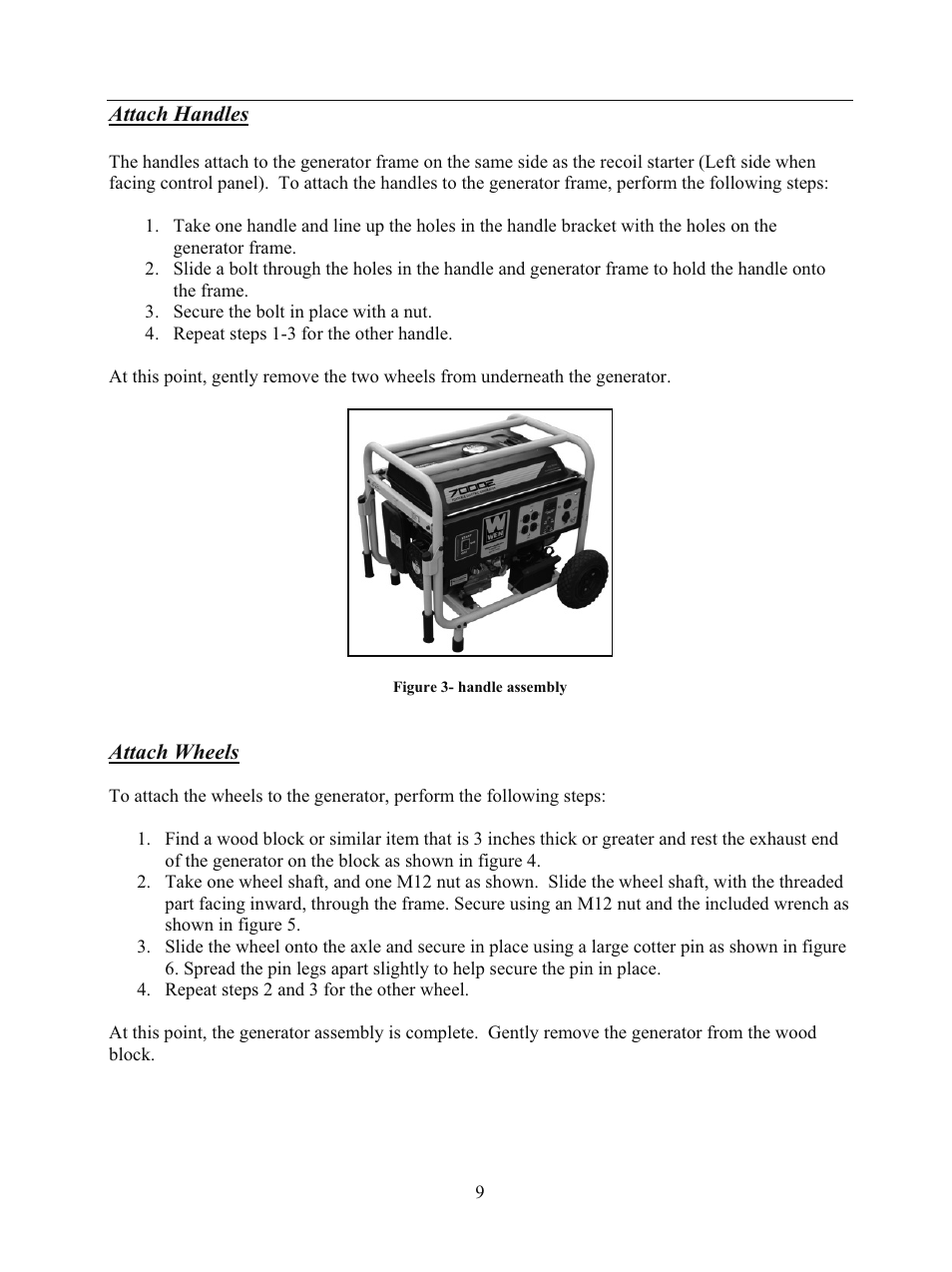 WEN 56682 7000 Watt Electric Start User Manual | Page 12 / 40
