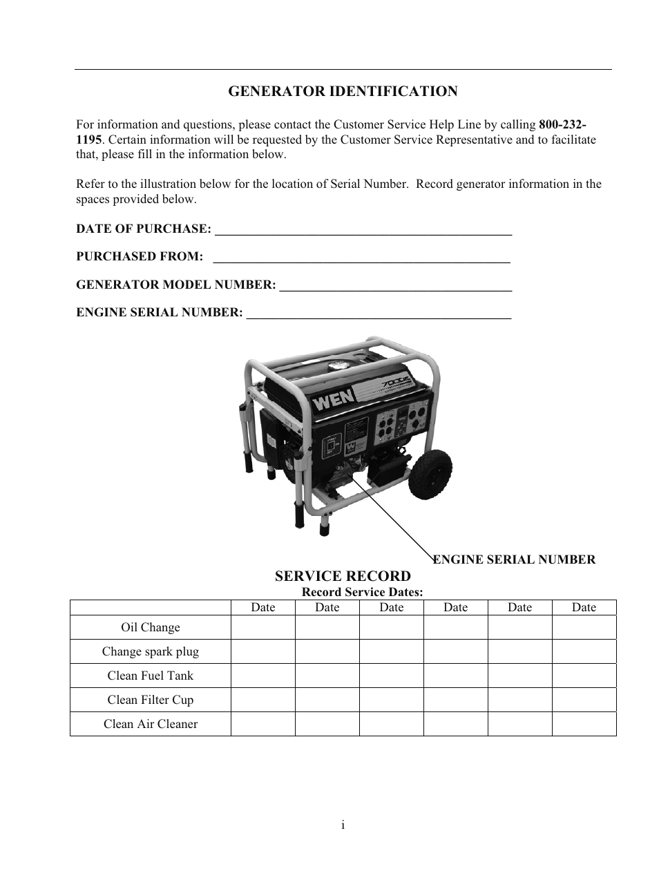 WEN 56682 7000 Watt Electric Start User Manual | Page 2 / 40