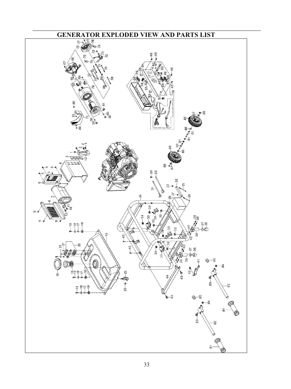 WEN 56682 7000 Watt Electric Start User Manual | Page 36 / 40