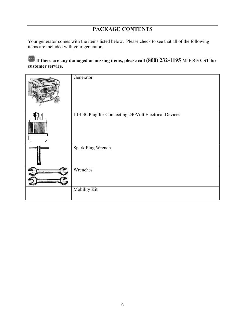 WEN 56682 7000 Watt Electric Start User Manual | Page 9 / 40