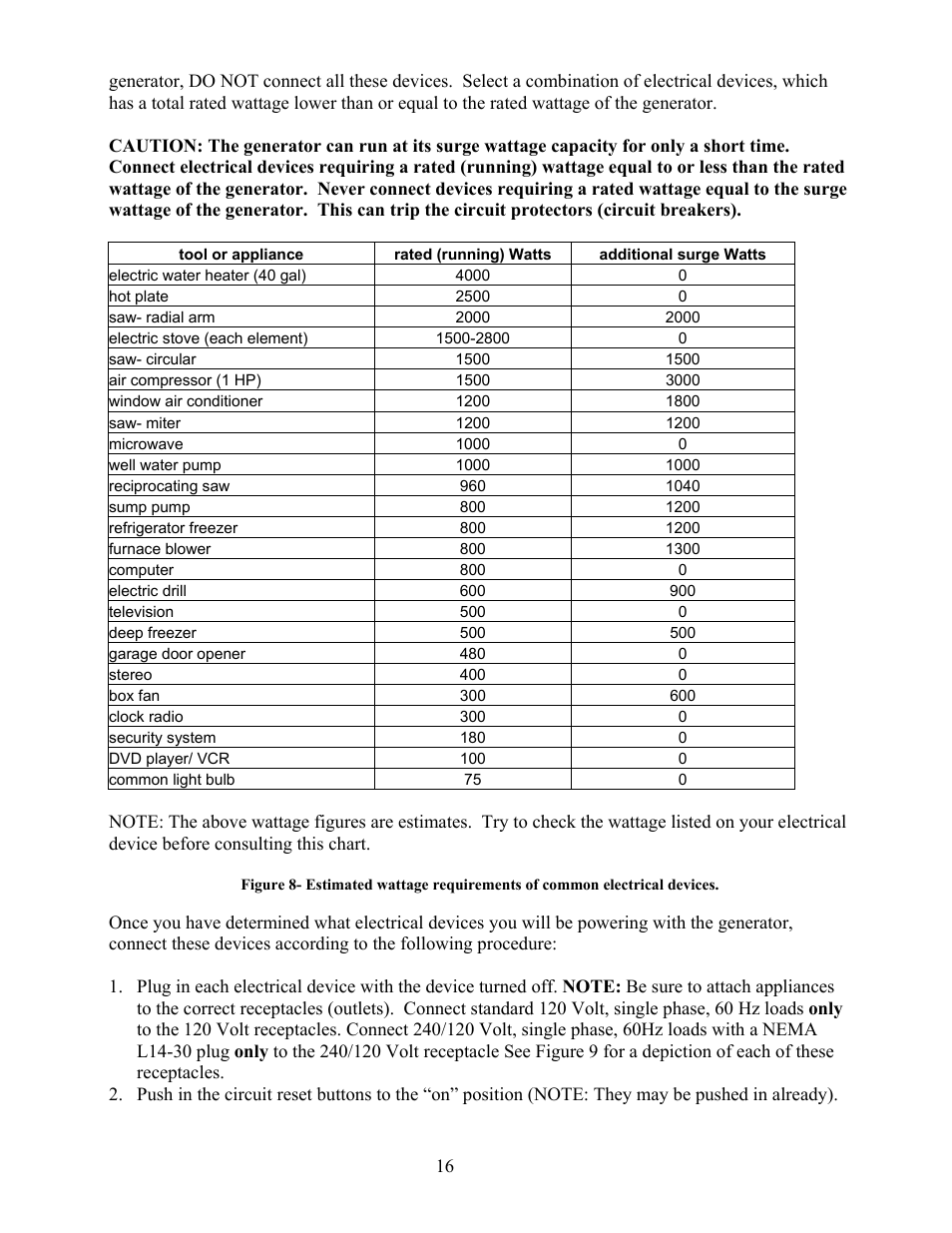 WEN 56400 4050 Watt User Manual | Page 19 / 37