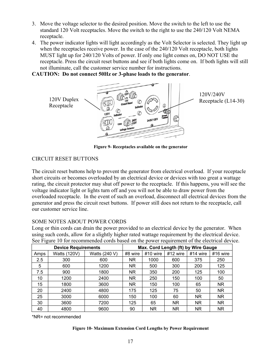 WEN 56400 4050 Watt User Manual | Page 20 / 37