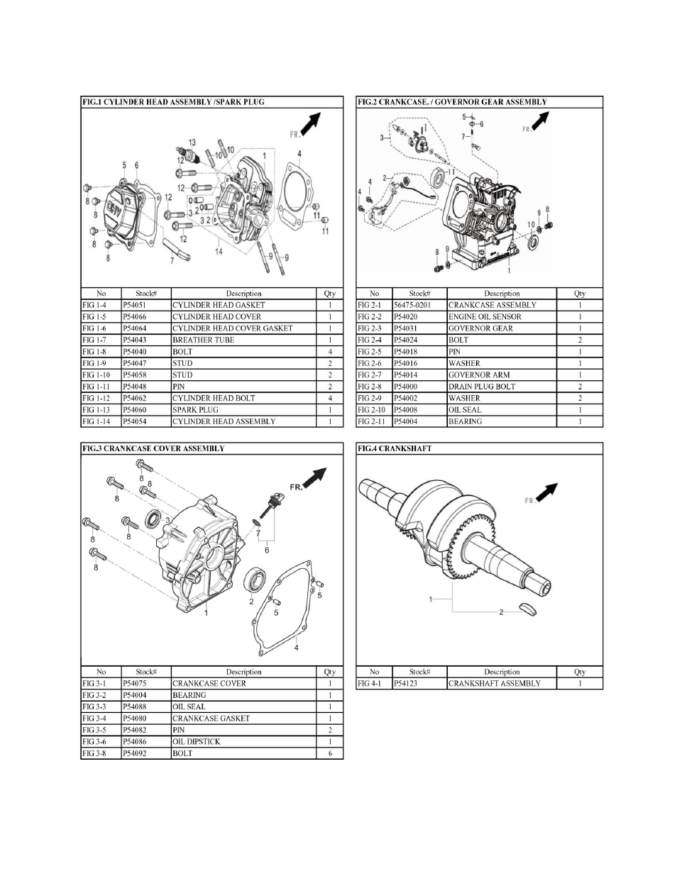 Exploded view and parts list | WEN 56475 4750W Electric Start User Manual | Page 33 / 41