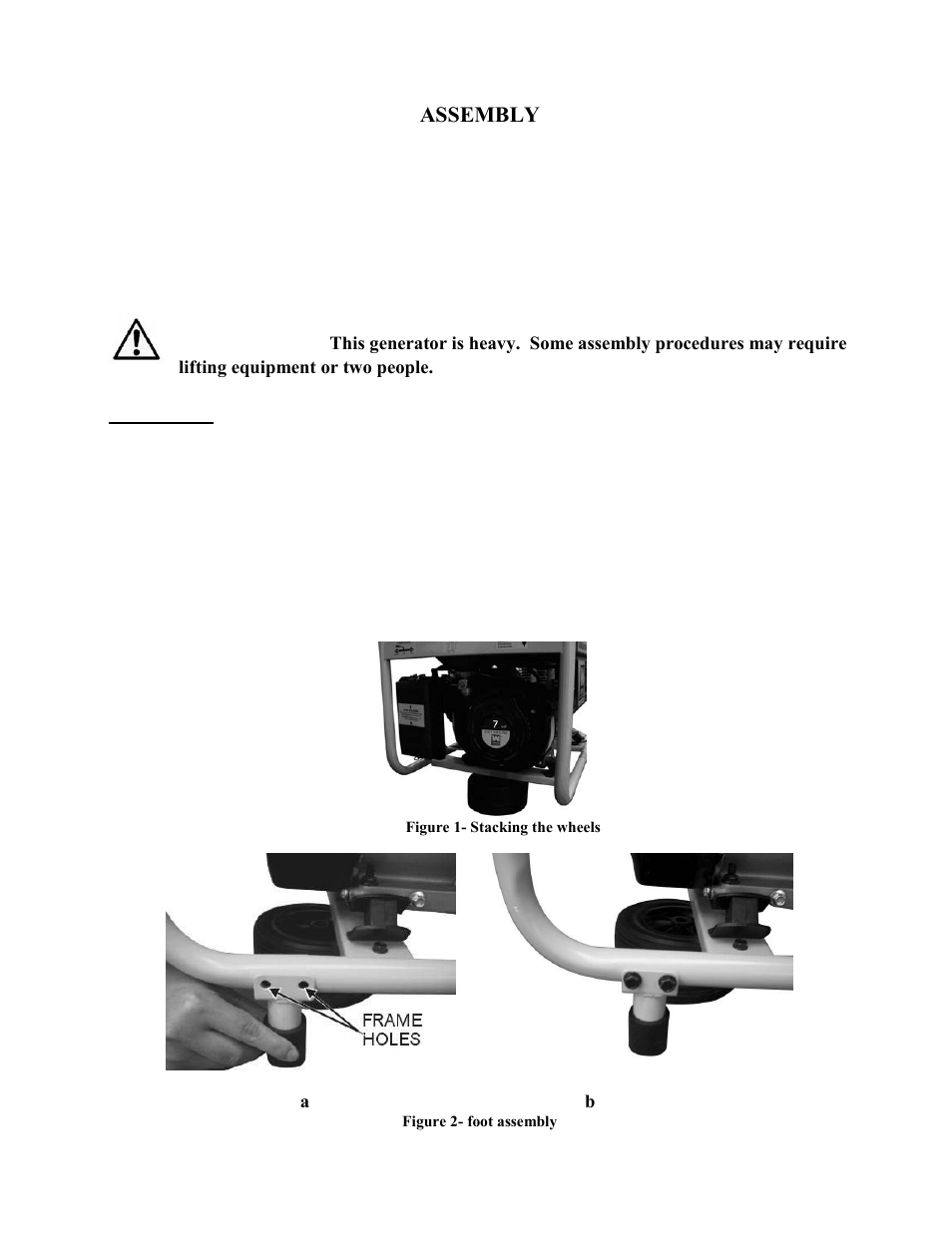 Assembly, Attach feet, Warning | WEN 56352 3500 Watt manual User Manual | Page 14 / 40