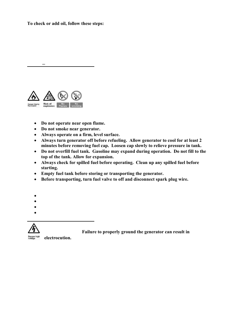 Warning | WEN 56352 3500 Watt manual User Manual | Page 22 / 40