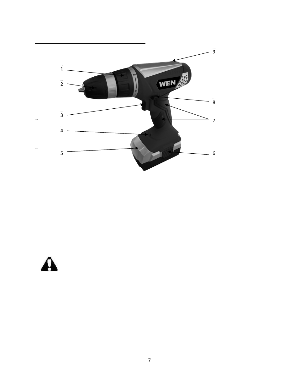 Know your drill/driver | WEN 5182 18 Volt Cordless Drill/Drive Kit User Manual | Page 7 / 16