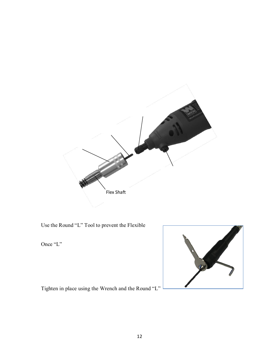 WEN 2305 Rotary tool kit manual rev.2013 User Manual | Page 12 / 16