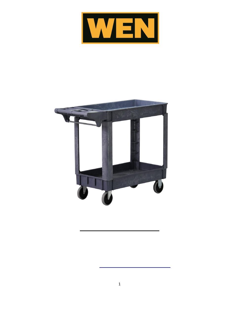 WEN 73002 500-Pound Capacity Service Cart User Manual | 6 pages