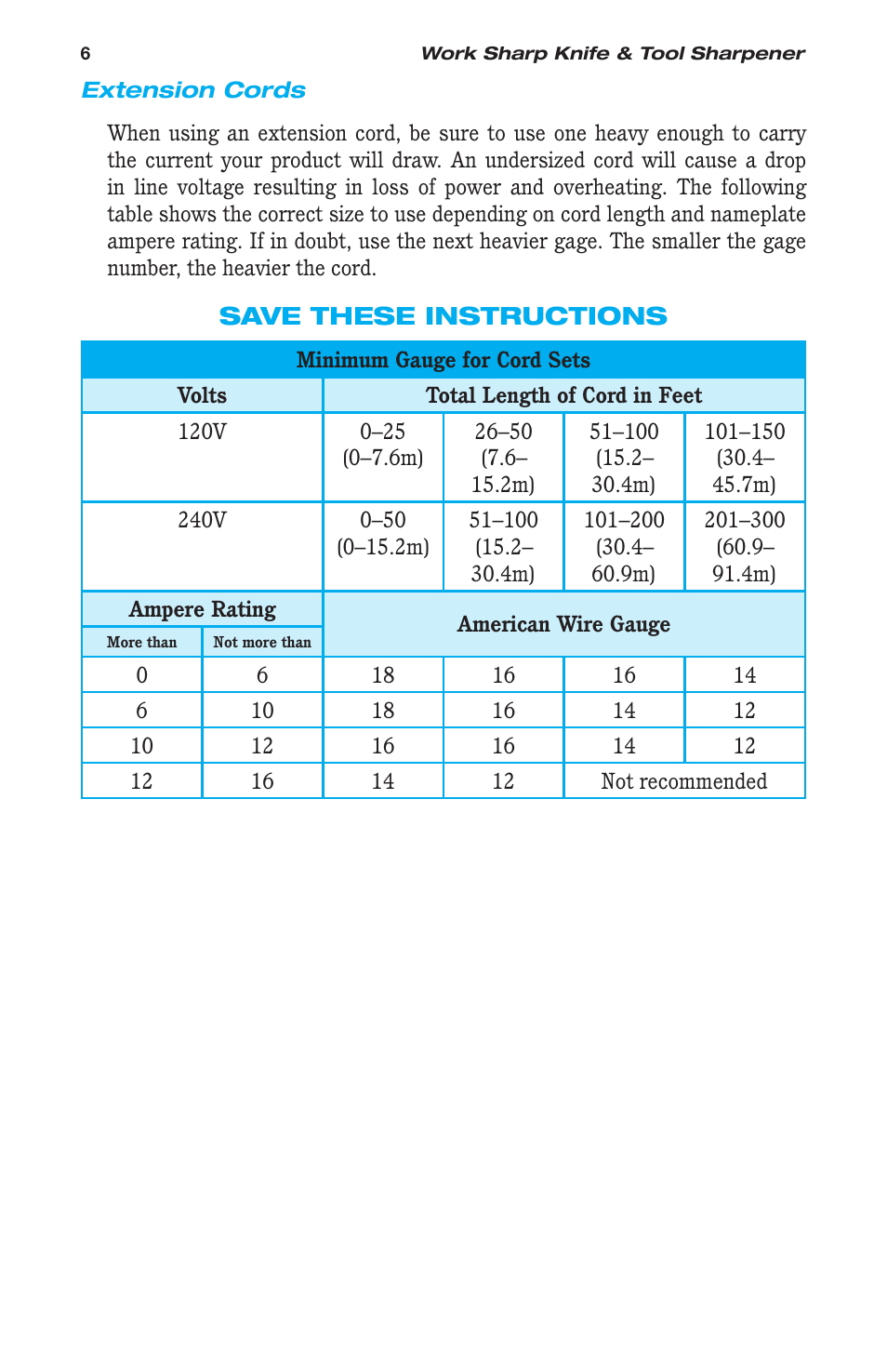 Work Sharp WSKTS-W Original KNIFE & TOOL SHARPENER User Manual | Page 6 / 24