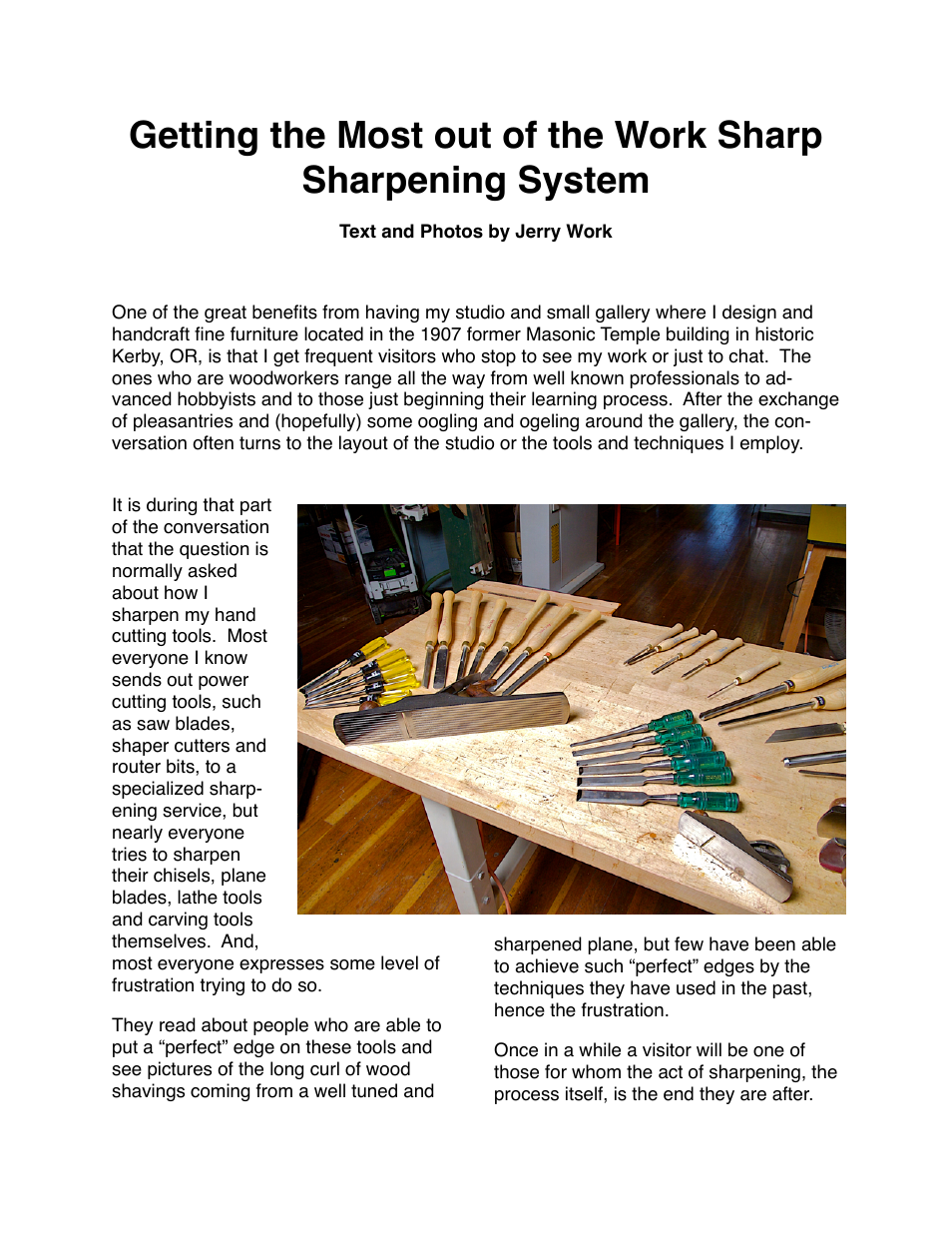 Work Sharp Sharpening System User Manual | 37 pages