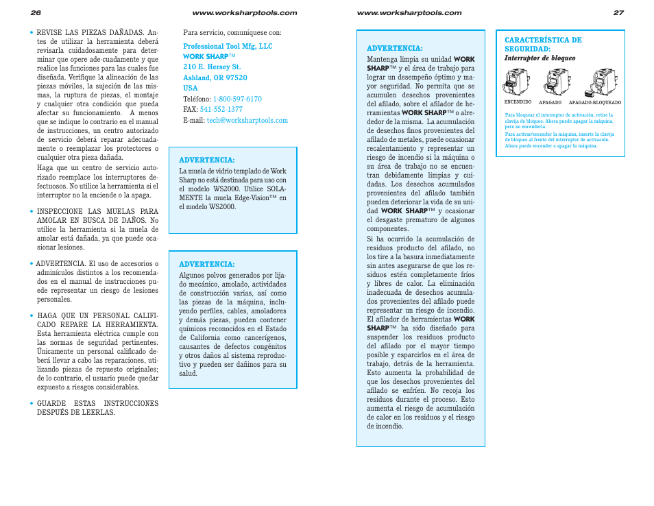 Work Sharp WS2000 Tool Sharpener & Grinder User Guide User Manual | Page 14 / 31