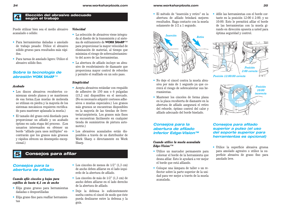 Work Sharp WS2000 Tool Sharpener & Grinder User Guide User Manual | Page 18 / 31
