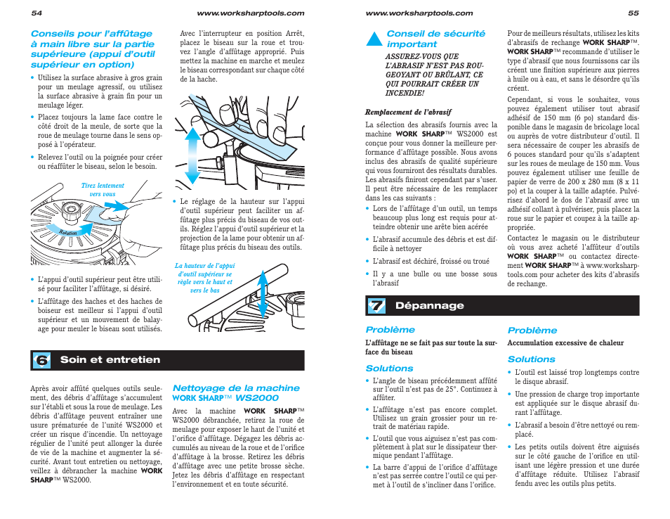 Work Sharp WS2000 Tool Sharpener & Grinder User Guide User Manual | Page 28 / 31