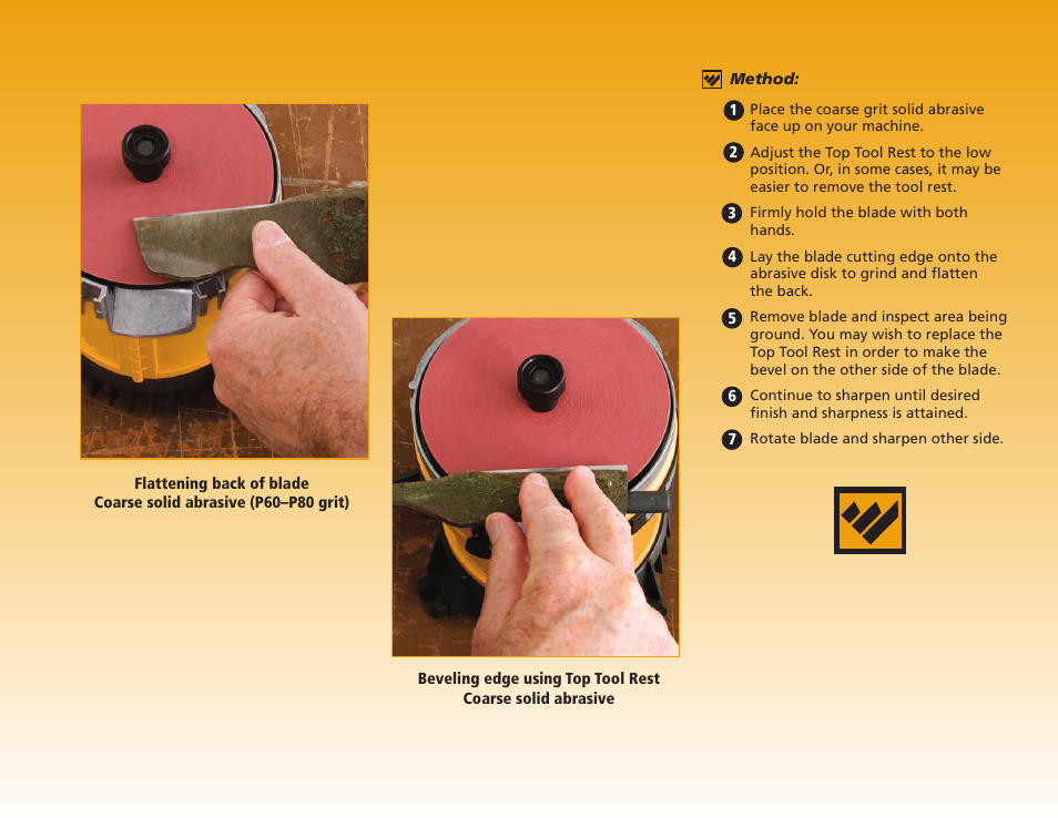 Work Sharp WS2000 Tool Sharpener & Grinder Step By Step Guide User Manual | Page 25 / 32