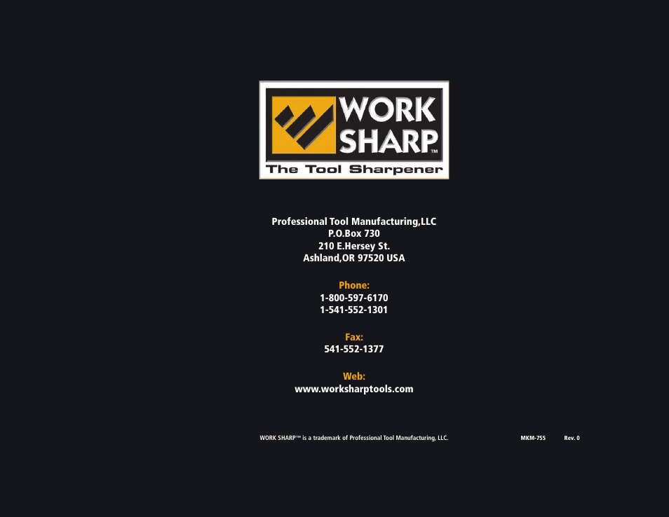 Work Sharp WS2000 Tool Sharpener & Grinder Step By Step Guide User Manual | Page 32 / 32