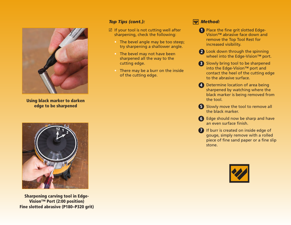 Work Sharp WS2000 Tool Sharpener & Grinder Step By Step Guide User Manual | Page 9 / 32