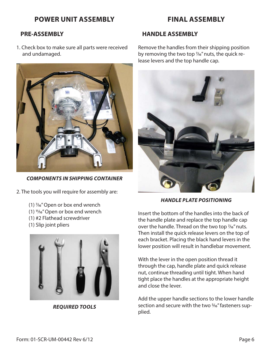 Power unit assembly, Final assembly | WycoTool Single and Double Powerhead User Manual | Page 6 / 12