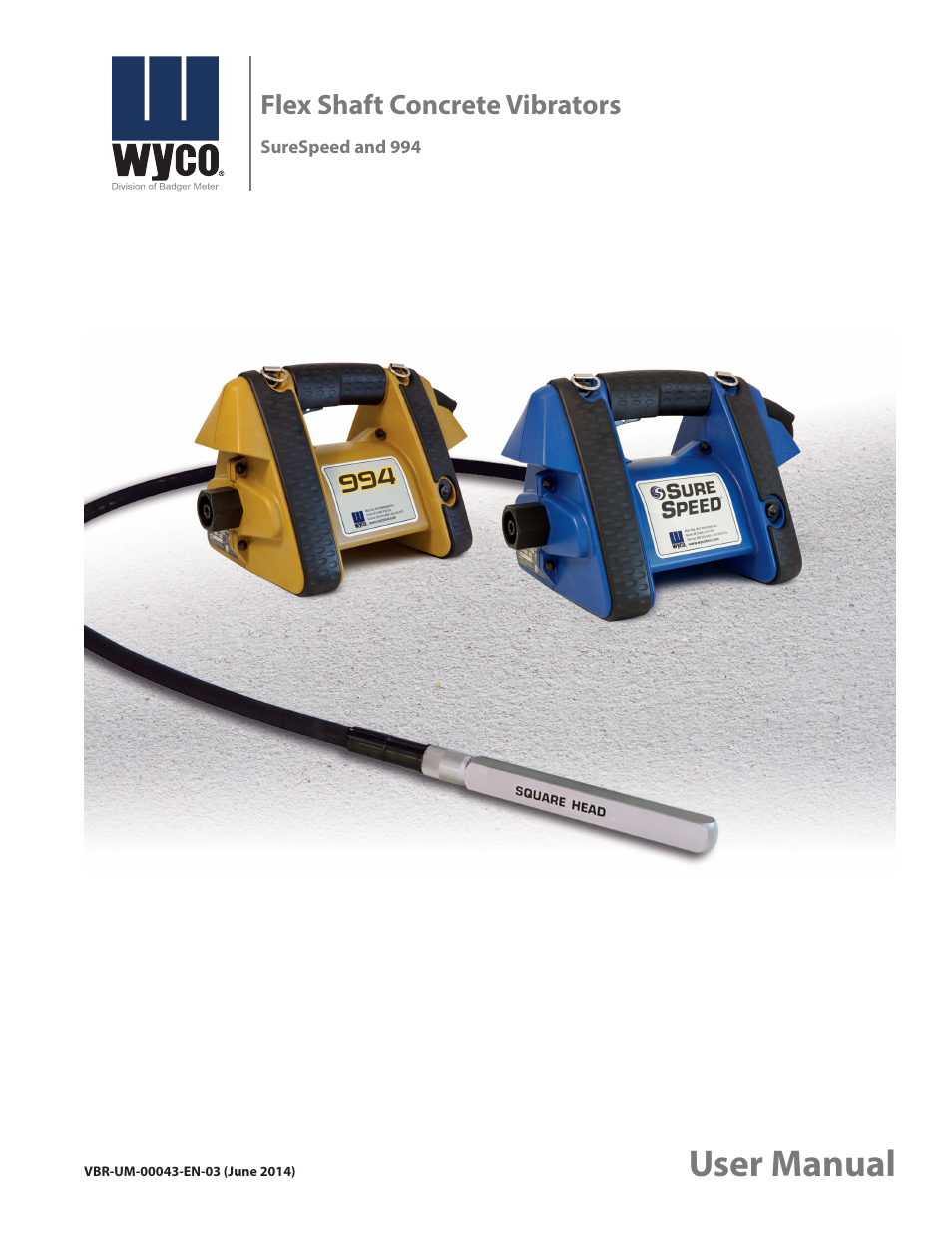 WycoTool Sure Speed electric vibrator User Manual | 20 pages