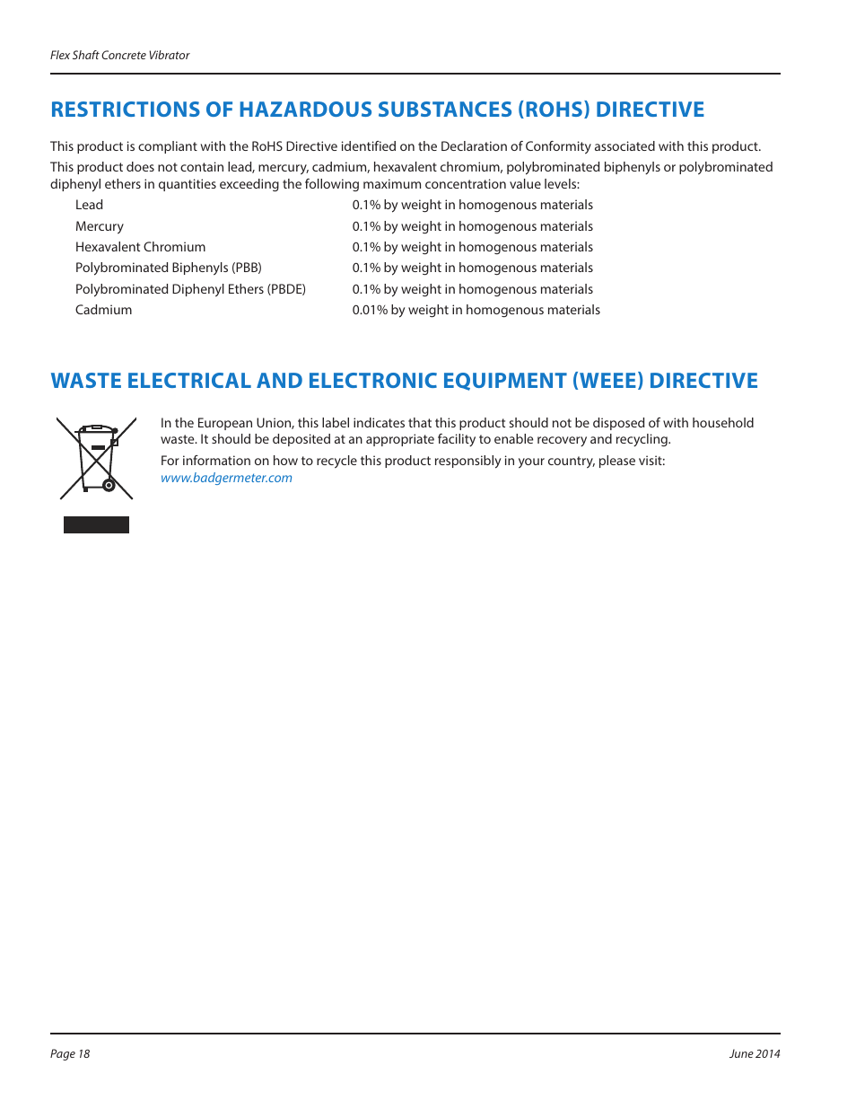 WycoTool Sure Speed electric vibrator User Manual | Page 18 / 20