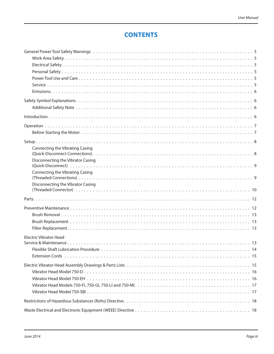 WycoTool Sure Speed electric vibrator User Manual | Page 3 / 20