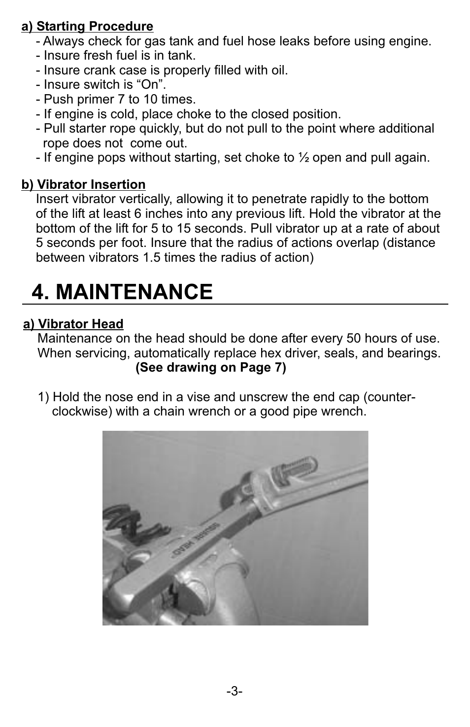 Maintenance | WycoTool EH035 EZ-Vibe User Manual | Page 4 / 26