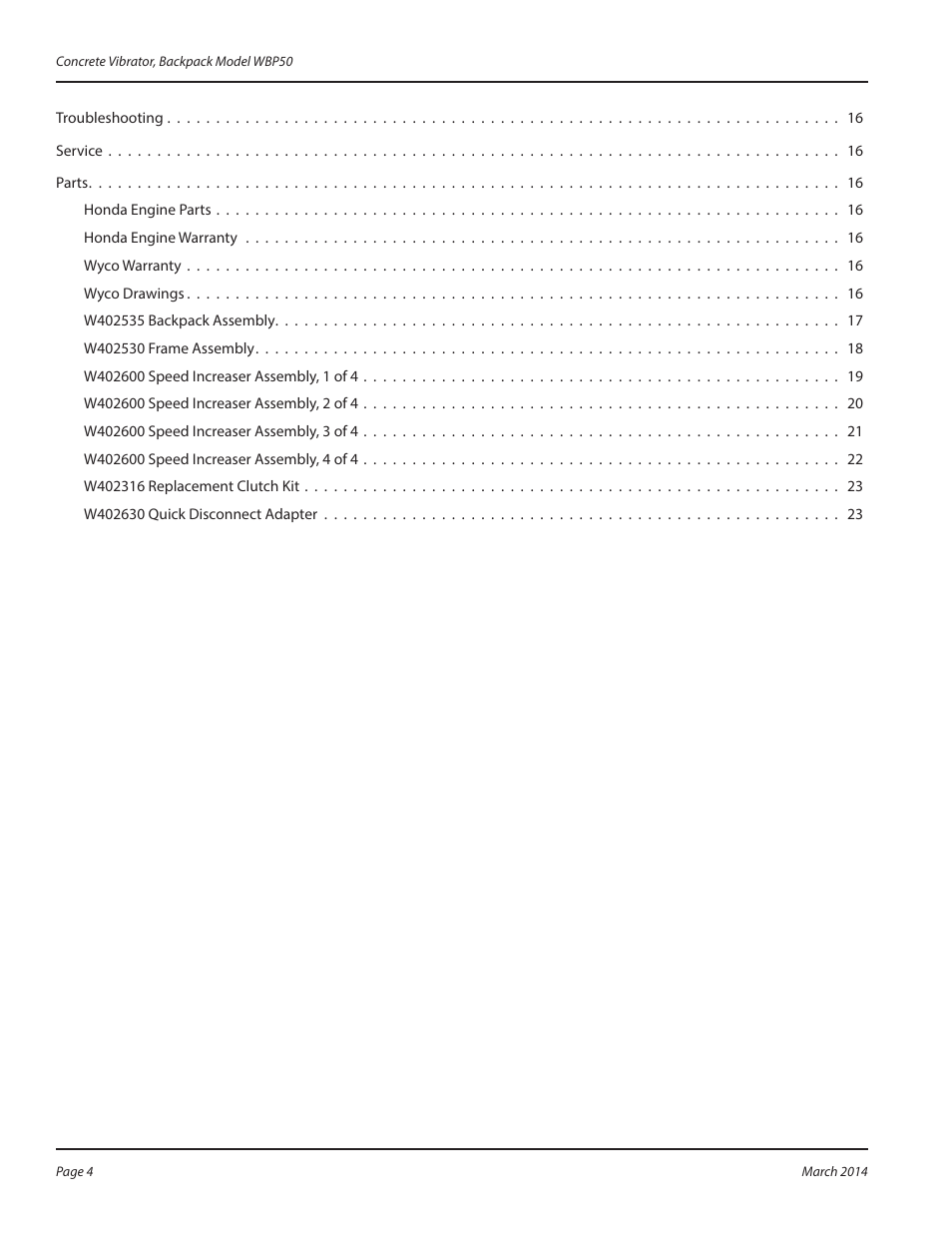 WycoTool WBP50 Backpack User Manual | Page 4 / 24
