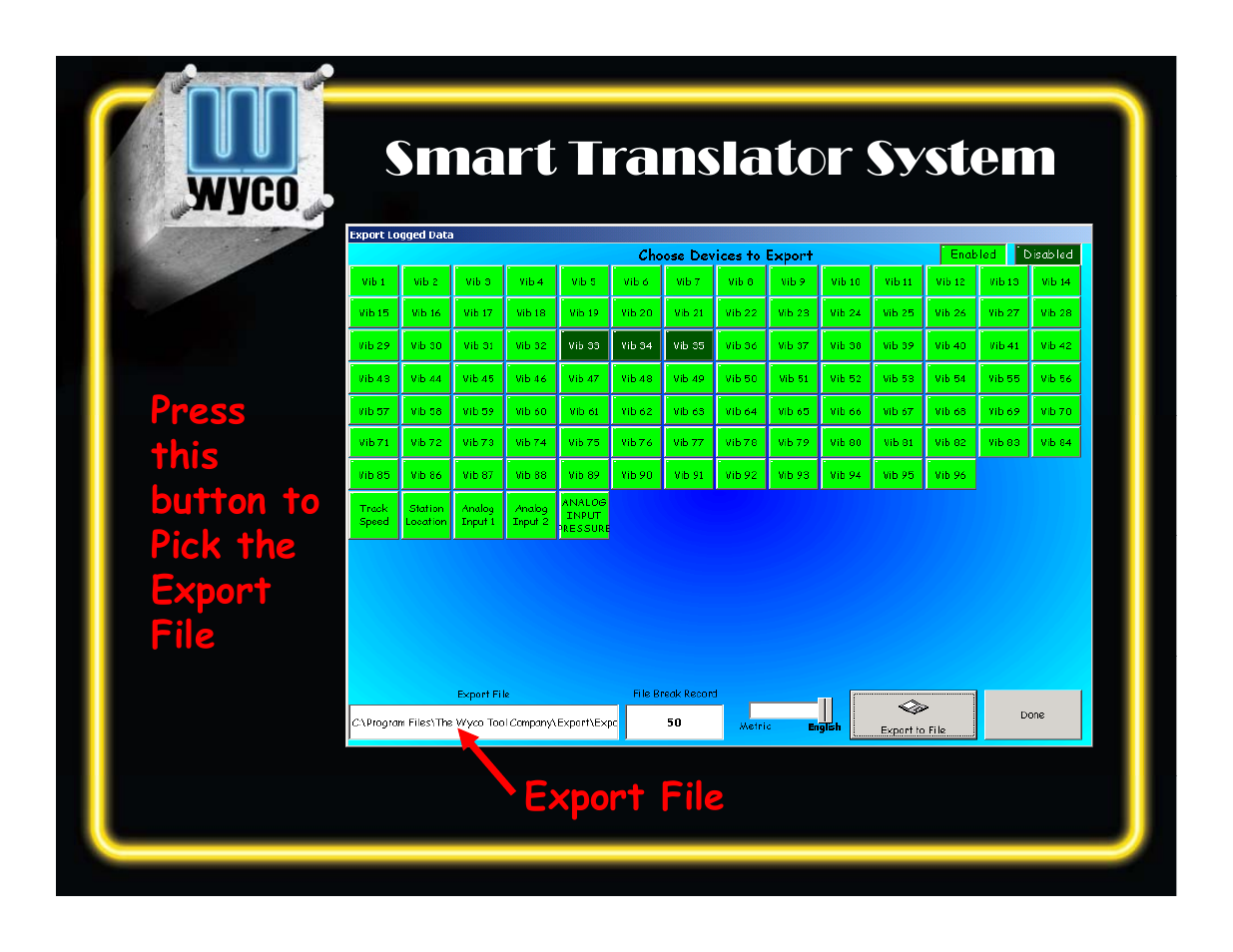 Smart translator system s sy | WycoTool Smart Translator System Software User Manual | Page 23 / 34