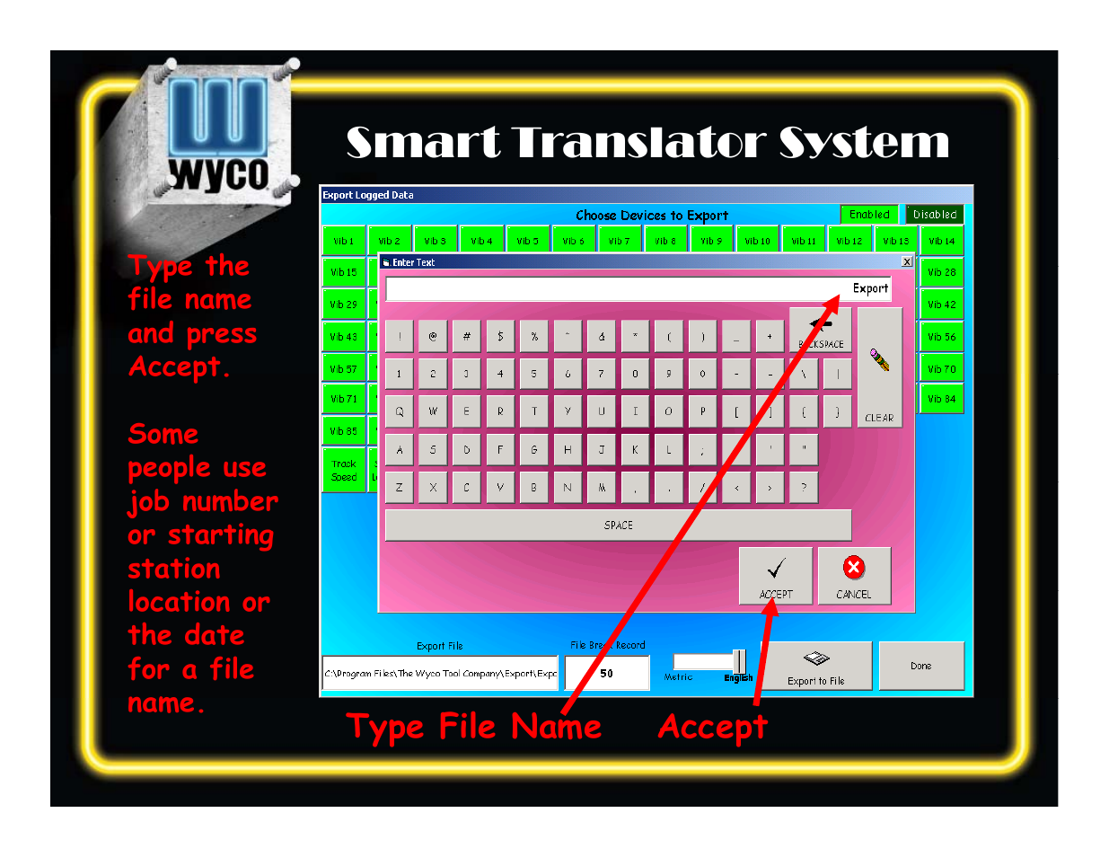 Smart translator system s sy | WycoTool Smart Translator System Software User Manual | Page 25 / 34