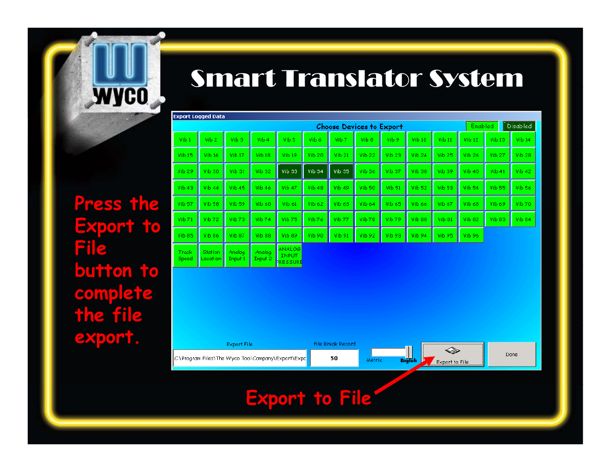 Smart translator system s sy | WycoTool Smart Translator System Software User Manual | Page 27 / 34