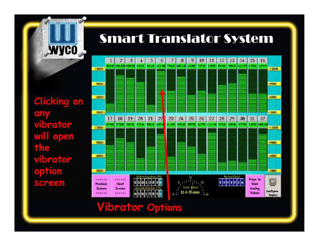 Smart translator system, Vibrator | WycoTool Smart Translator System Software User Manual | Page 9 / 34