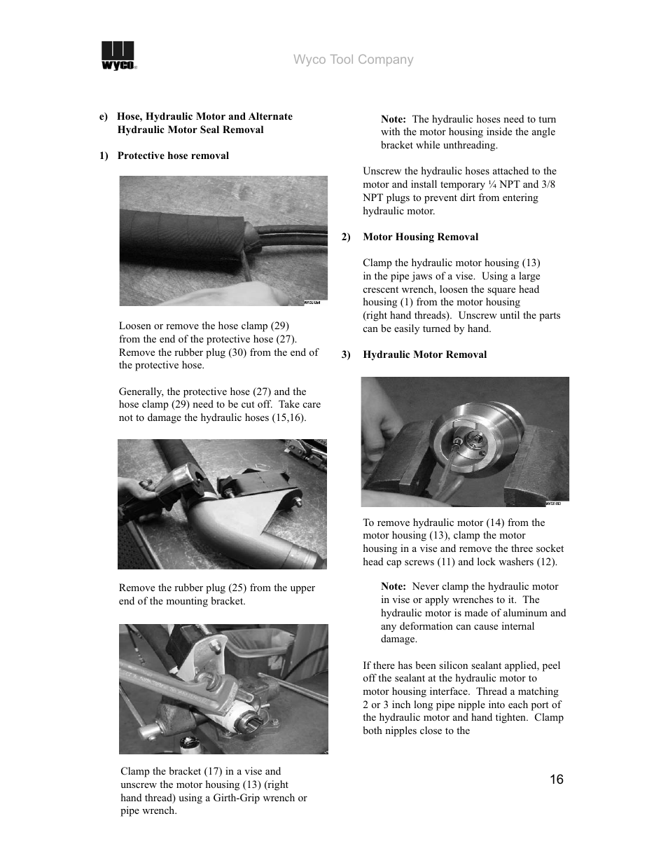 WycoTool Hydraulic Paving Vibrators User Manual | Page 18 / 25