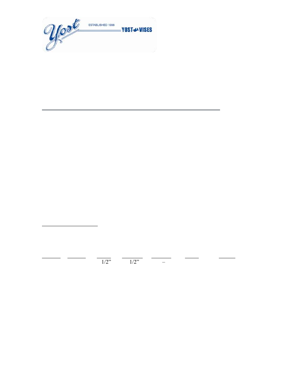 Yost Vises 45C User Manual | 6 pages