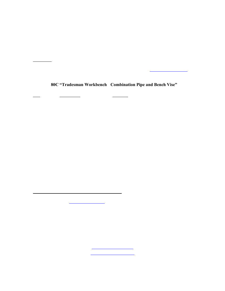 Yost Vises 80C User Manual | Page 5 / 6