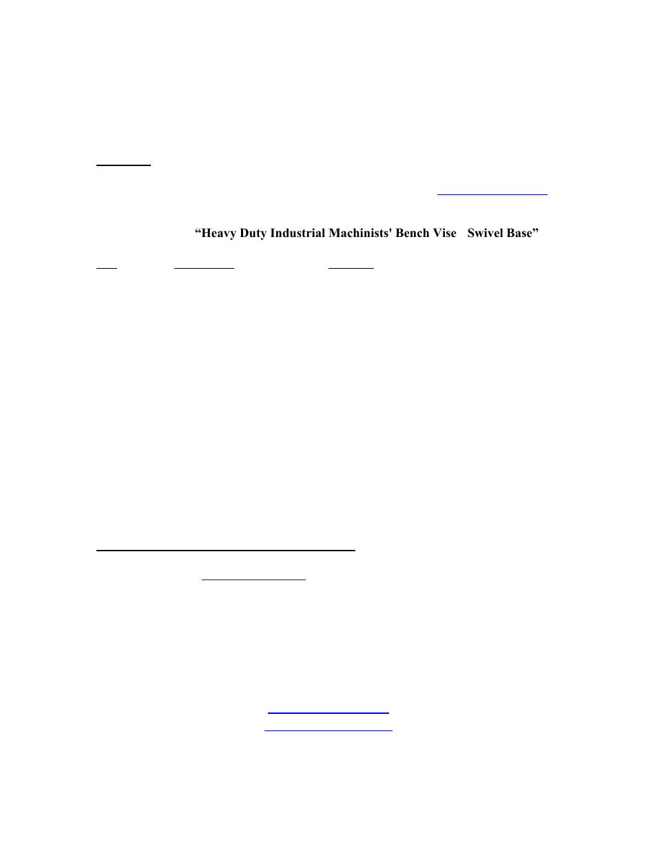 Yost Vises 650-HV User Manual | Page 5 / 6