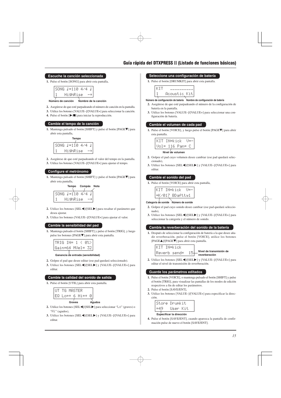 Yamaha DTXPRESS II User Manual | Page 105 / 184