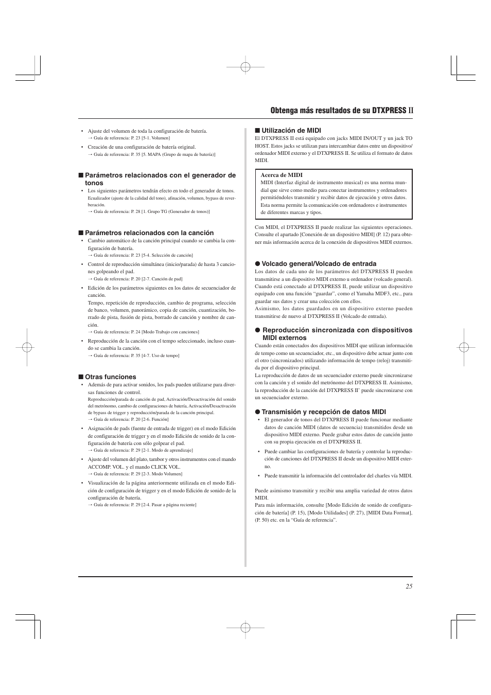 Obtenga más resultados de su dtxpress | Yamaha DTXPRESS II User Manual | Page 115 / 184