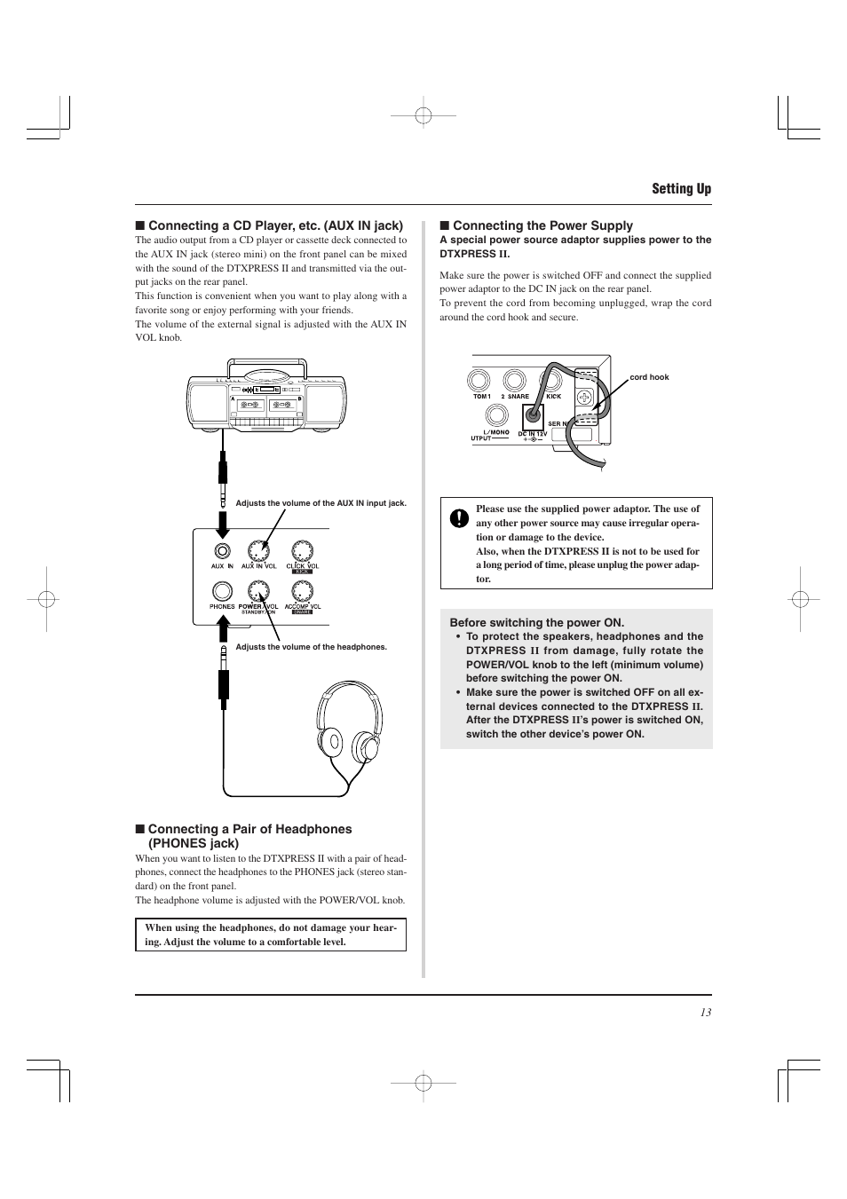 Yamaha DTXPRESS II User Manual | Page 13 / 184