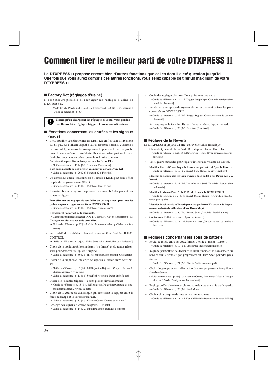 Comment tirer le meilleur parti de votre dtxpress | Yamaha DTXPRESS II User Manual | Page 54 / 184