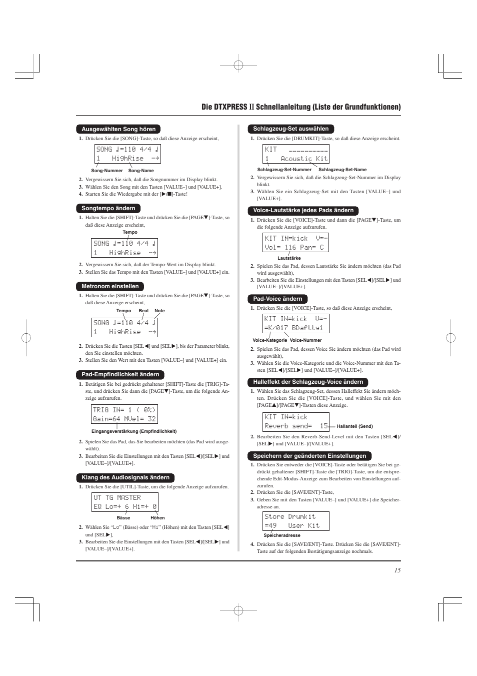 Yamaha DTXPRESS II User Manual | Page 75 / 184