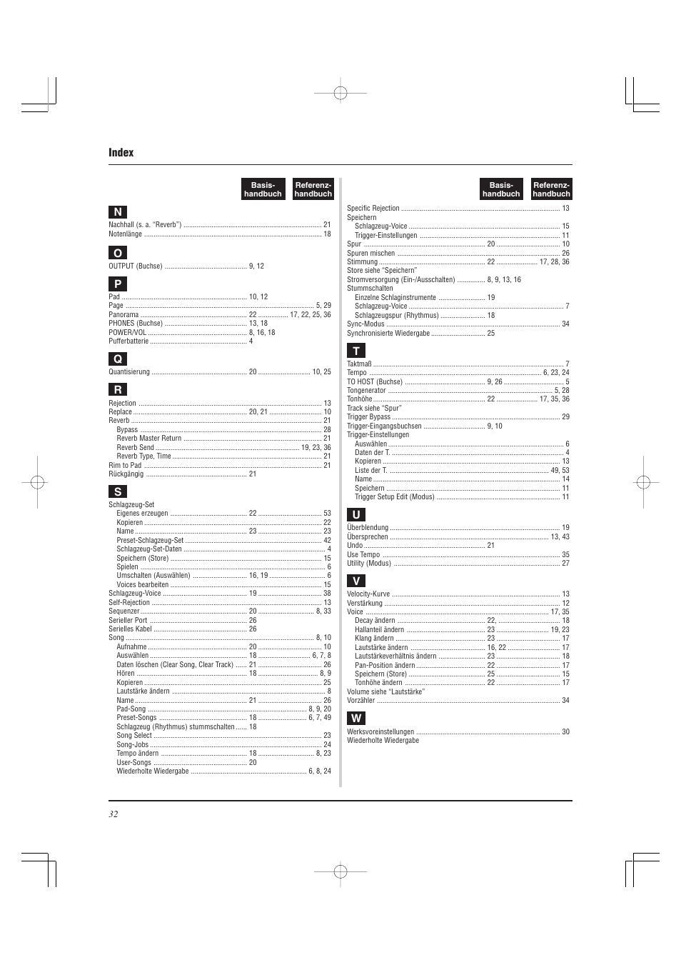 Index | Yamaha DTXPRESS II User Manual | Page 92 / 184