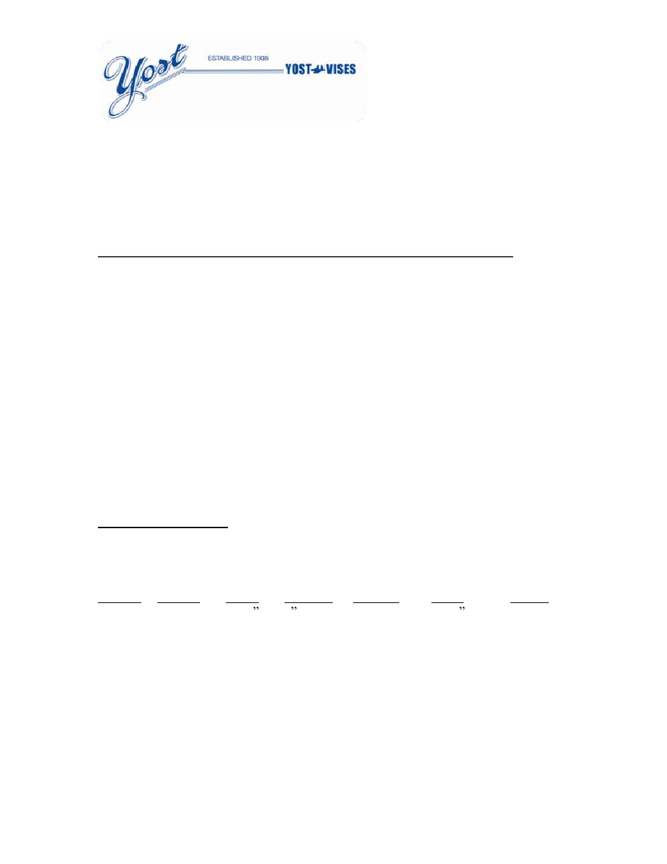 Yost Vises 3D User Manual | 6 pages