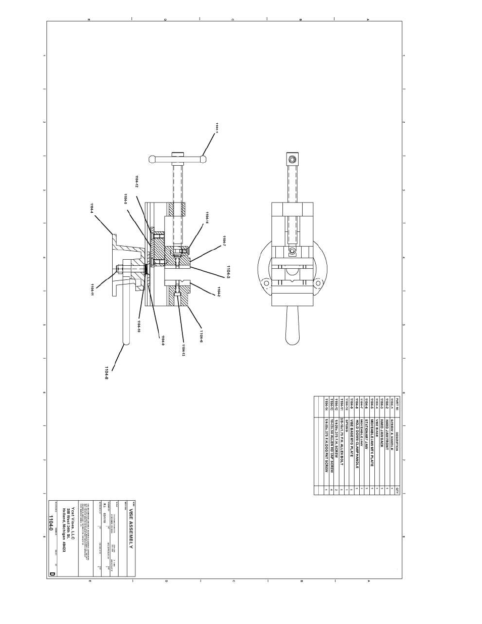 Yost Vises 1104 User Manual | Page 6 / 6