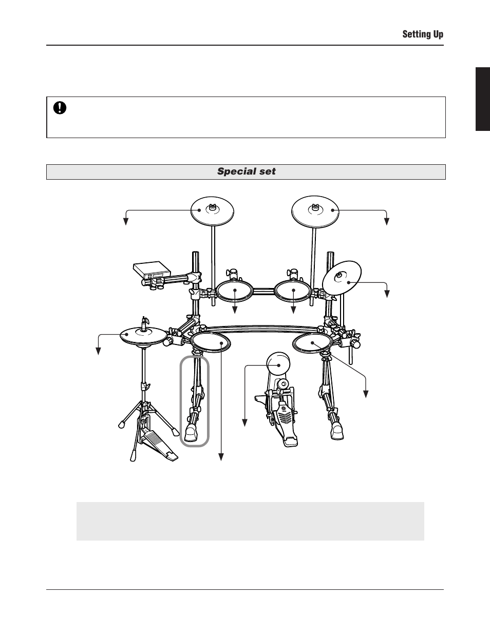 Special set setting up | Yamaha DTXPRESS III User Manual | Page 11 / 196