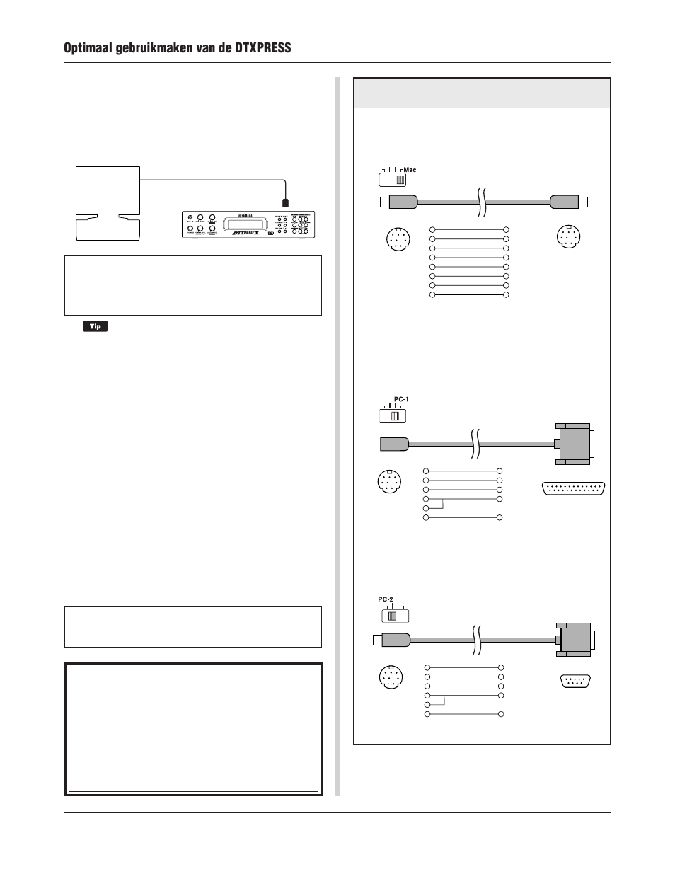 Optimaal gebruikmaken van de dtxpress | Yamaha DTXPRESS III User Manual | Page 188 / 196